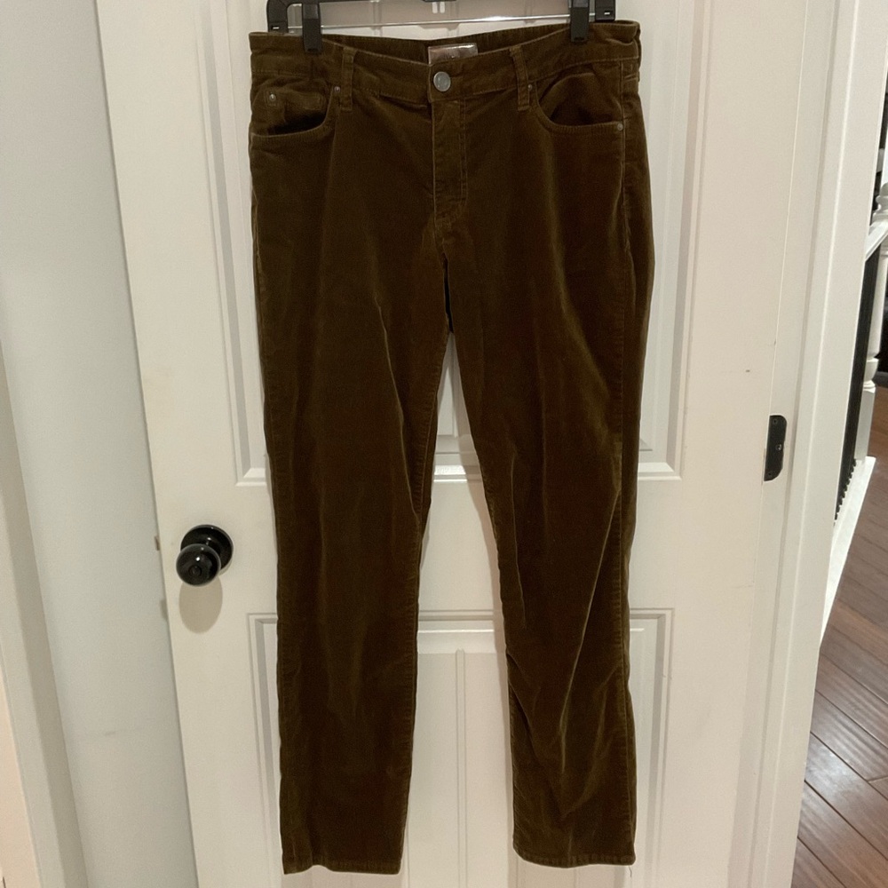Kut from the Kloth Dark Brown Boyfriend Corduroy Pants